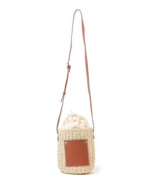 B:MING by BEAMS（ビーミングバイビームス）の「B:MING by BEAMS / フェイクレザー カゴ ショルダー バック（ショルダーバッグ・レディース・ナチュラル/ブラウン・ONE SIZE）」の3枚目の写真