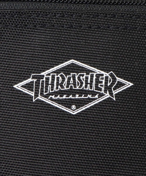THRASHER（スラッシャー）の「撥水加工 ポリエステル ボックス型 ミニボディバッグ（ボディバッグ/ウエストポーチ・メンズ・ブラック・FREE）」の5枚目の写真