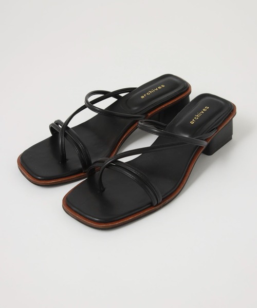 archives（アルシーヴ）の「ラインサンダル（サンダル・レディース・グリーン/ブラック/アイボリー・MEDIUM/LARGE）」の19枚目の写真
