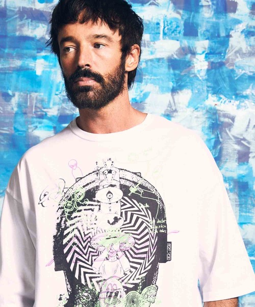 MAISON SPECIAL（メゾンスペシャル）の「《ユニセックスアイテム》「MACHINE」ハンドプリントオーバーサイズクルーネックTシャツ【MAISON SPECIAL/メゾンスペシャル】（Tシャツ/カットソー・メンズ・ホワイト/ブラック・0/1/2）」の19枚目の写真