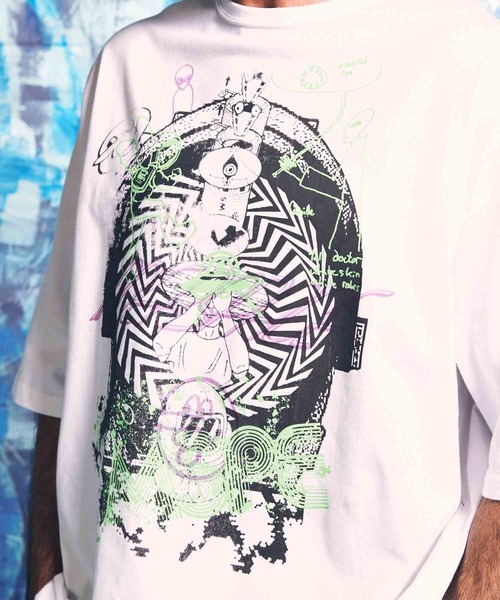 MAISON SPECIAL（メゾンスペシャル）の「《ユニセックスアイテム》「MACHINE」ハンドプリントオーバーサイズクルーネックTシャツ【MAISON SPECIAL/メゾンスペシャル】（Tシャツ/カットソー・メンズ・ホワイト/ブラック・0/1/2）」の20枚目の写真