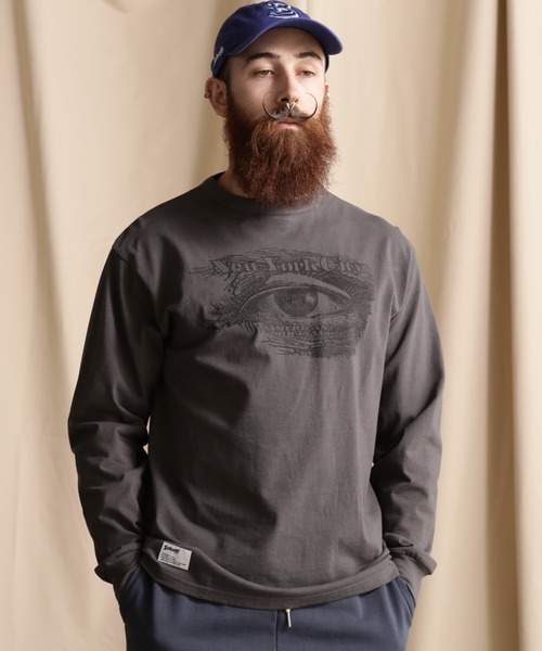 schott(ショット)の「Schott/ショット/LS T-SHIRT IRVING'S EYE/"アーヴィンアイ"ロンT(Tシャツ/カットソー・メンズ・ゴールド/チャコールグレー/ネイビー・2XL/L/XL/M)」の2枚目の写真
