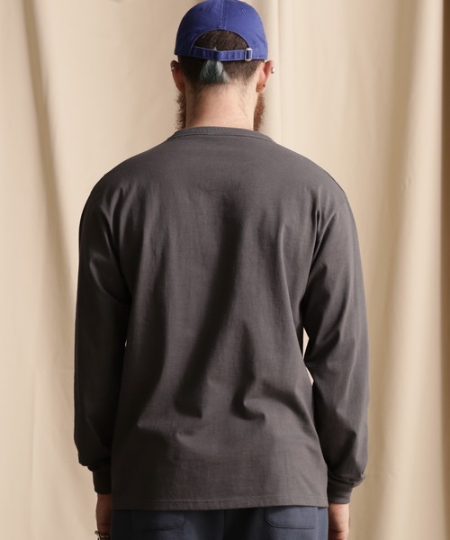 schott(ショット)の「Schott/ショット/LS T-SHIRT IRVING'S EYE/"アーヴィンアイ"ロンT(Tシャツ/カットソー・メンズ・ゴールド/チャコールグレー/ネイビー・2XL/L/XL/M)」の4枚目の写真