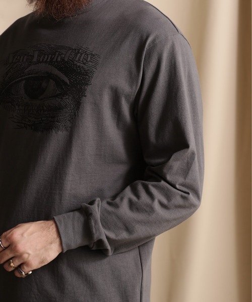 schott(ショット)の「Schott/ショット/LS T-SHIRT IRVING'S EYE/"アーヴィンアイ"ロンT(Tシャツ/カットソー・メンズ・ゴールド/チャコールグレー/ネイビー・2XL/L/XL/M)」の7枚目の写真