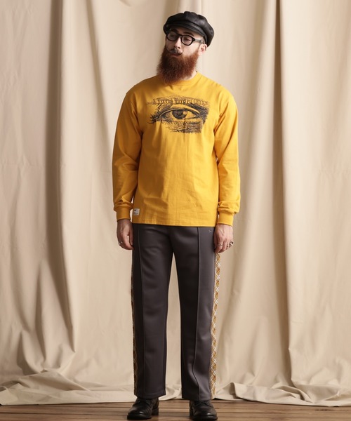 schott(ショット)の「Schott/ショット/LS T-SHIRT IRVING'S EYE/"アーヴィンアイ"ロンT(Tシャツ/カットソー・メンズ・ゴールド/チャコールグレー/ネイビー・2XL/L/XL/M)」の11枚目の写真