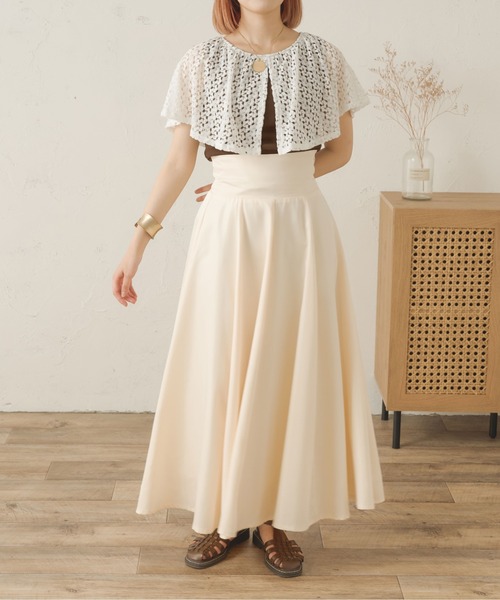 Ambre Neige(アンブルネージュ)の「レースカラートップス/【WEB/EC限定商品】(Tシャツ/カットソー・レディース・アイボリー/ダークブラウン・FREE)」の16枚目の写真