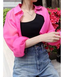 EVRIS | シアークロップドシャツ(シャツ/ブラウス)