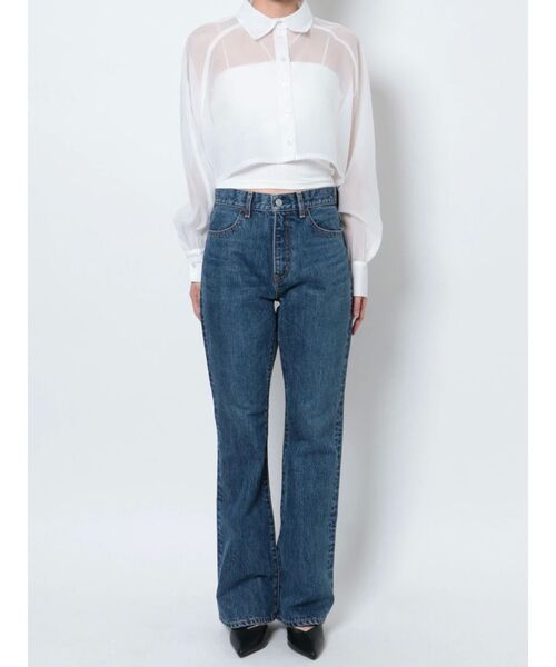 EVRIS（エヴリス）の「シアークロップドシャツ（シャツ/ブラウス・レディース・ブラック/ピンク/ブルー/ホワイト・FREE）」の20枚目の写真