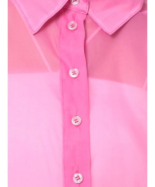 EVRIS（エヴリス）の「シアークロップドシャツ（シャツ/ブラウス・レディース・ブラック/ピンク/ブルー/ホワイト・FREE）」の16枚目の写真