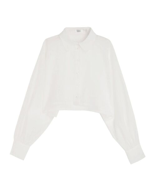 EVRIS（エヴリス）の「シアークロップドシャツ（シャツ/ブラウス・レディース・ブラック/ピンク/ブルー/ホワイト・FREE）」の21枚目の写真