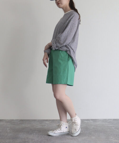 GEVACO（ゲバコ）の「【GEVACO/ゲバコ】ライトキャンバスショーツ（その他パンツ・レディース・ベージュ/ブラック/オレンジ/グリーン・38）」の9枚目の写真