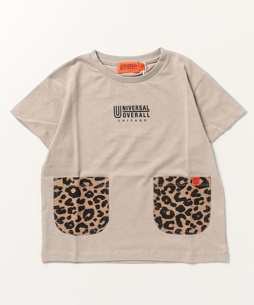 UNIVERSAL OVERALL(ユニバーサルオーバーオール)の「■UNIVERSAL OVERALL■ポケット T(Tシャツ/カットソー・キッズ・ホワイト/ブラック/ベージュ・120/130/140/150/110)」の1枚目の写真