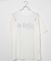 WEGO | WEGO/【一部店限定】肩空きシルバーラインストーンT(Tシャツ/カットソー)