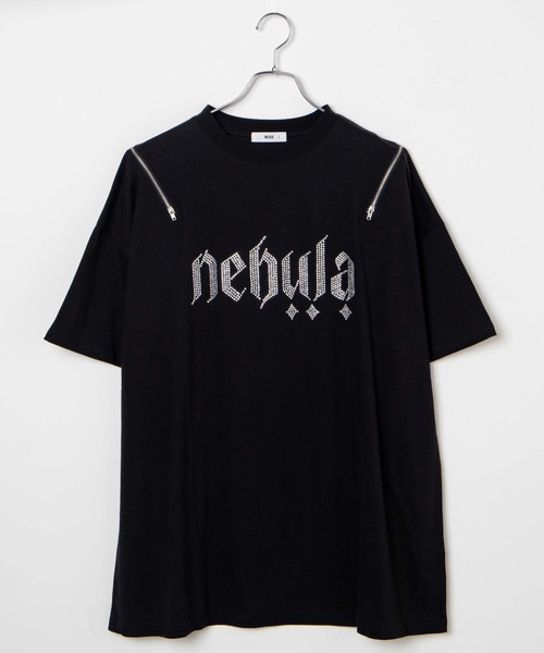 セール】WEGO/【一部店限定】肩空きシルバーラインストーンT（T
