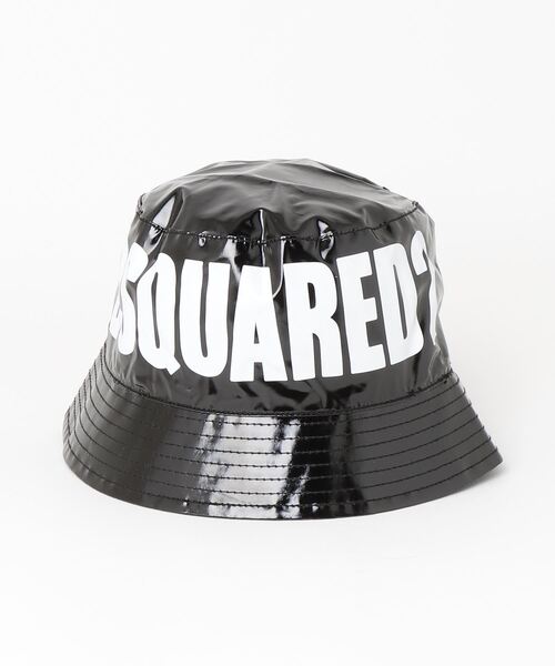 DSQUARED2(ディースクエアード)の「Dsquared2(ディースクエアード)Kids & Junior ブランドロゴバケットハット(ハット・キッズ・ブラック・Ⅲ)」の1枚目の写真