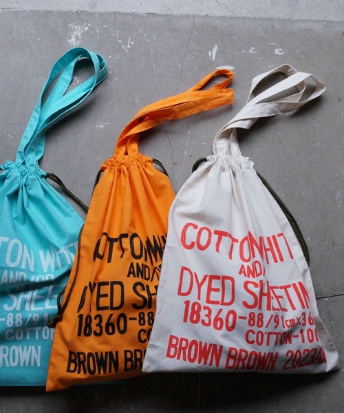 BrownBrown(ブラウンブラウン)の「【BrownBrown】ブラウンブラウン/トート巾着バック(ショルダーバッグ・レディース・ベージュ/オレンジ/ミント・FREE)」の4枚目の写真