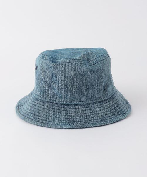 NEW ERA(ニューエラ)の「【別注】<NEW ERA×green label relaxing>バケット01 デニム ハット(ハット・メンズ・ライトブルー/ネイビー・FREE)」の7枚目の写真