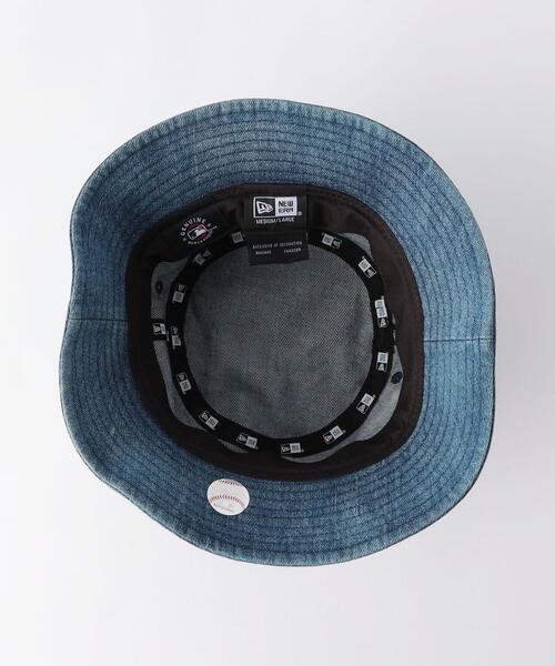 NEW ERA(ニューエラ)の「【別注】<NEW ERA×green label relaxing>バケット01 デニム ハット(ハット・メンズ・ライトブルー/ネイビー・FREE)」の3枚目の写真