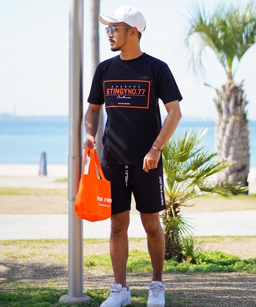 adamsJUGGLER（アダムスジャグラー）の「エンボスNO.77ティー（Tシャツ/カットソー・メンズ・ホワイト/ブラック・L/M/S/XL）」の7枚目の写真