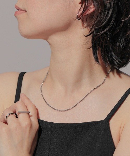 A part by（アパートバイ）の「ステンレス＿チェーンネックレス（ネックレス・レディース・Silver/GOLD ・FREE）」の2枚目の写真