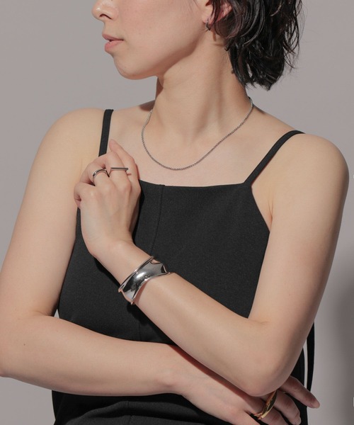 A part by（アパートバイ）の「ステンレス＿チェーンネックレス（ネックレス・レディース・Silver/GOLD ・FREE）」の4枚目の写真