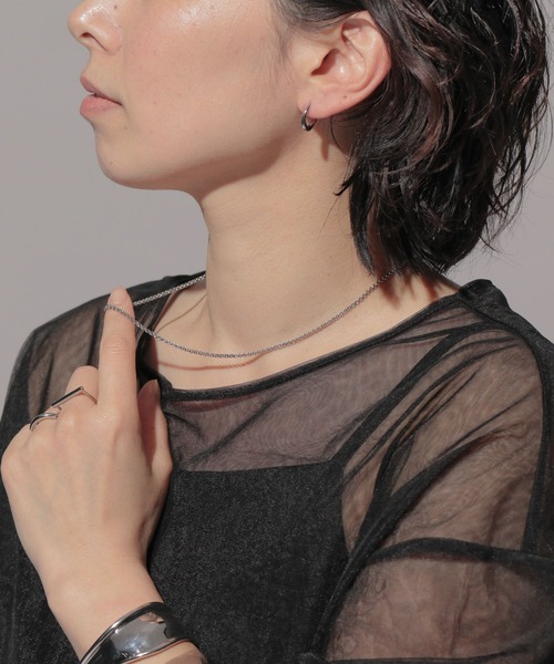 アパートバイ　A part by K10チェーンネックレス_0.5mm A part by（アパートバイ）の「K10チェーンネックレス_0.5mm