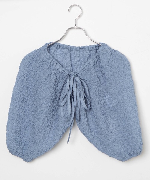 WEGO(ウィゴー)の「WEGO/シアーボレロ(カーディガン/ボレロ・レディース・ホワイト/サックスブルー・FREE)」の19枚目の写真