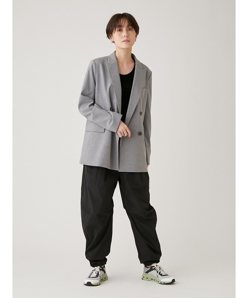 emmi（エミ）の「【emmi atelier】2wayベロアタンクトップ（タンクトップ・レディース・ブラック/バーガンディー/グレー・FREE）」の15枚目の写真