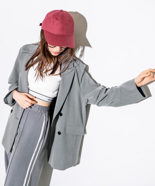 OLIVE des OLIVE（オリーブデオリーブ）の「2WAYスリーブテーラードジャケット　1032070030（テーラードジャケット・レディース・チャコールグレー/ストライプ・FREE）」の11枚目の写真