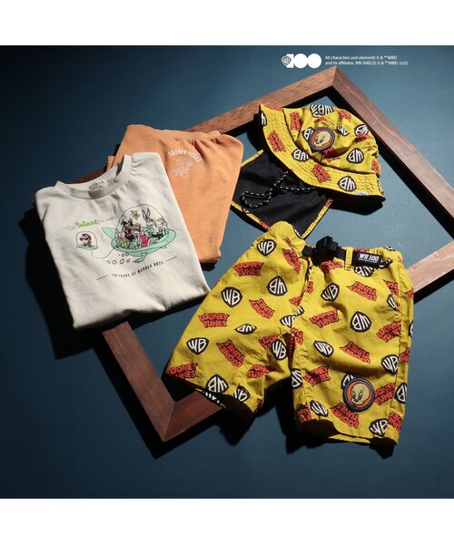 F.O.KIDS（エフオーキッズ）の「【WEB限定】WB100th LOONEY TUNES ART TEE（ルーニー・テューンズ）（Tシャツ/カットソー・キッズ・キナリ/オレンジ/パープル/グリーン・100/110/120/80/90/140/130）」の9枚目の写真