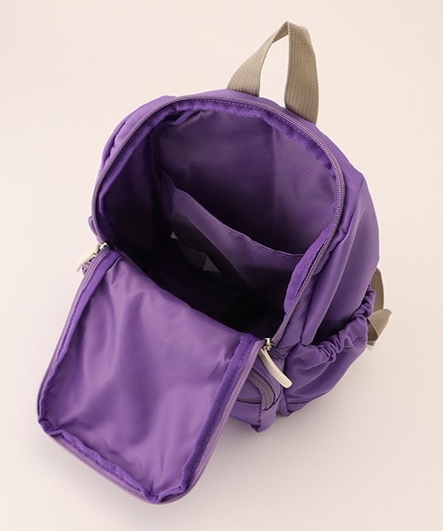 WEB限定】【リンク】【プティプラ】カラフルキッズリュック【パープル