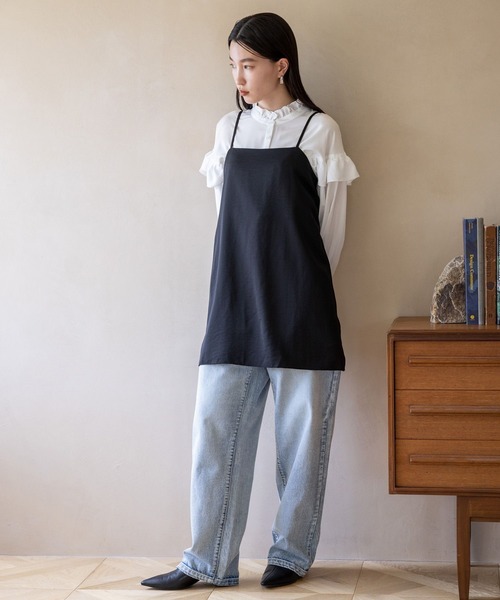 LOWRYS FARM（ローリーズファーム）の「フリルブラウスロングスリーブ  909539（シャツ/ブラウス・レディース・ブラック/ホワイト/ブルー・FREE）」の11枚目の写真