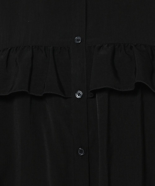 LOWRYS FARM（ローリーズファーム）の「フリルブラウスロングスリーブ  909539（シャツ/ブラウス・レディース・ブラック/ホワイト/ブルー・FREE）」の14枚目の写真