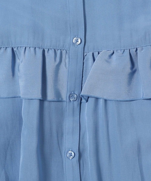 LOWRYS FARM（ローリーズファーム）の「フリルブラウスロングスリーブ  909539（シャツ/ブラウス・レディース・ブラック/ホワイト/ブルー・FREE）」の15枚目の写真