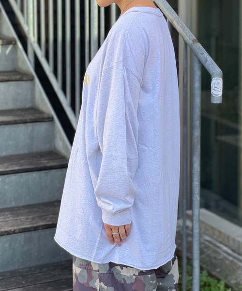 CIAOPANIC(チャオパニック)の「ダメージオーバーロゴロンT(Tシャツ/カットソー・レディース・グレー/チャコールグレー/ブルー・MEDIUM/LARGE)」の22枚目の写真
