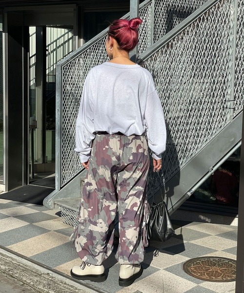 CIAOPANIC(チャオパニック)の「ダメージオーバーロゴロンT(Tシャツ/カットソー・レディース・グレー/チャコールグレー/ブルー・MEDIUM/LARGE)」の17枚目の写真