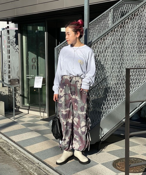 CIAOPANIC(チャオパニック)の「ダメージオーバーロゴロンT(Tシャツ/カットソー・レディース・グレー/チャコールグレー/ブルー・MEDIUM/LARGE)」の15枚目の写真