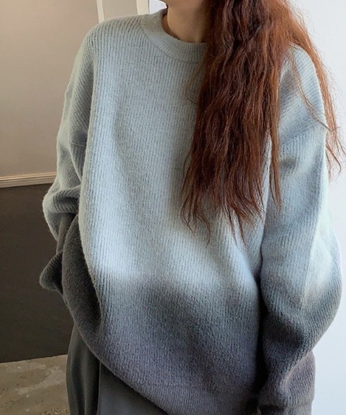 【ROMANTIC CROWN】★24AW★グラデーションニットドレス グラデーションニットドレス - ROMANTIC CROWN | 60% - アジア