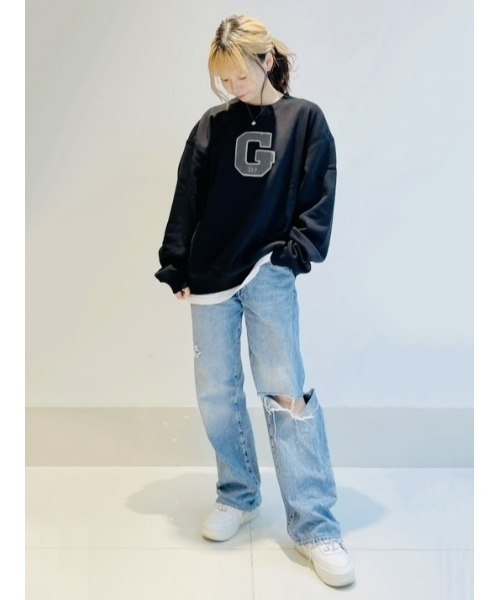 GAP(ギャップ)の「GAPロゴ スウェット・トレーナー(ユニセックス)(スウェット・メンズ・ライトグレー/ブラック・M/S/XS/XL/L)」の11枚目の写真