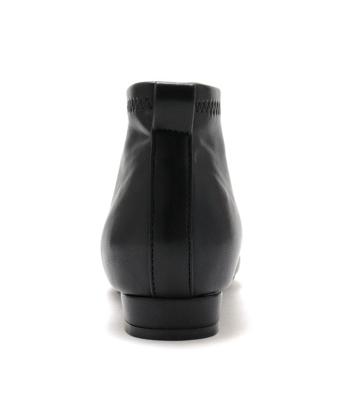 SOROTTO（ソロット）の「ふかふかインソール/スクエアトゥのストレッチアンクルブーツ（ブーツ・レディース・ブラック/ライトブラウン/ベージュ・3L/S/L/M/LL）」の16枚目の写真