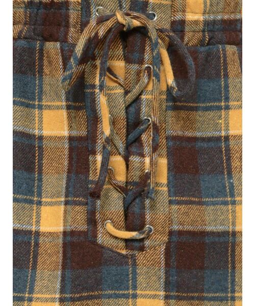 jouetie(ジュエティ)の「レースアップボックスミニスカート(スカート・レディース・ブルー/ブラック/イエロー・MEDIUM)」の12枚目の写真