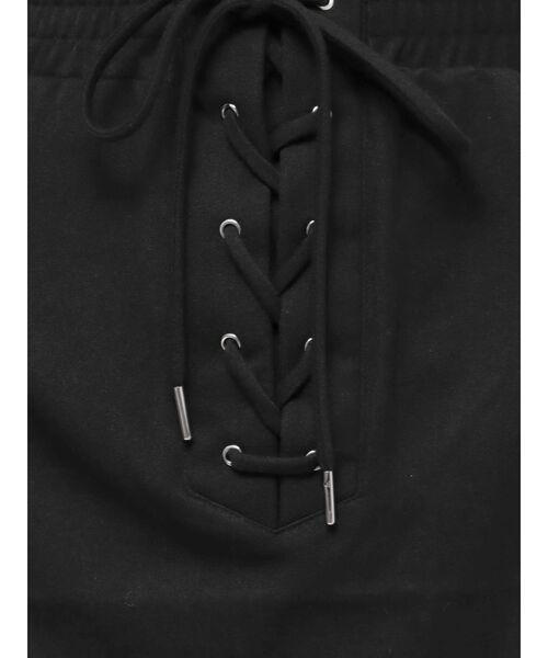 jouetie(ジュエティ)の「レースアップボックスミニスカート(スカート・レディース・ブルー/ブラック/イエロー・MEDIUM)」の18枚目の写真