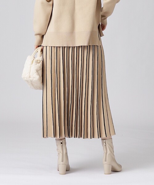 DRESKIP(ドレスキップ)の「◆【セットアップ可/洗える】上品でフェミニンな ニットスカート【ここちイージー】(スカート・レディース・ベージュ系その他2/ブルー/ブラック系2/ブラック/ブラック系5・02/03/04)」の11枚目の写真