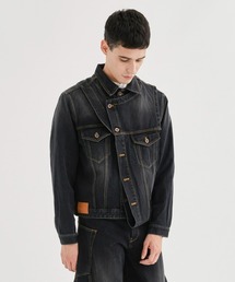 【KHOKI / コッキ】 Layered-design denim jacket/レイヤードデザインデニムジャケット 23aw-jk-05