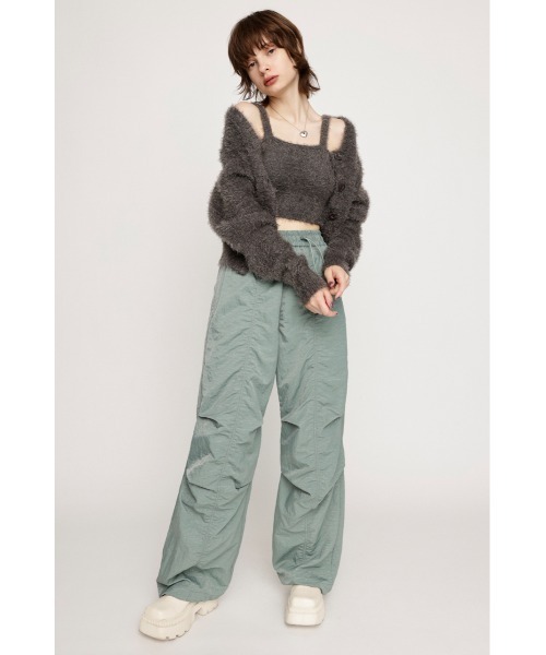 SLY(スライ)の「SHAGGY BRA TOP シャギー ブラトップ(ニット/セーター・レディース・ライトブラック/ブラウン/アイボリー/ターコイズブルー・FREE)」の3枚目の写真