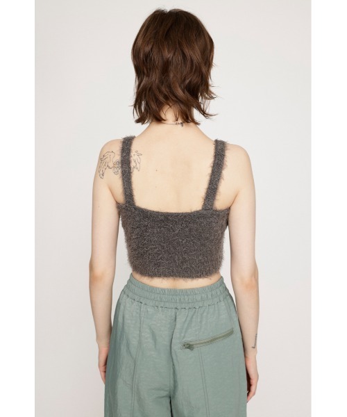 SLY(スライ)の「SHAGGY BRA TOP シャギー ブラトップ(ニット/セーター・レディース・ライトブラック/ブラウン/アイボリー/ターコイズブルー・FREE)」の14枚目の写真