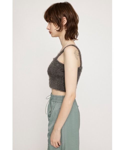 SLY(スライ)の「SHAGGY BRA TOP シャギー ブラトップ(ニット/セーター・レディース・ライトブラック/ブラウン/アイボリー/ターコイズブルー・FREE)」の13枚目の写真