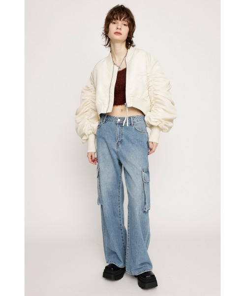 SLY(スライ)の「SHAGGY BRA TOP シャギー ブラトップ(ニット/セーター・レディース・ライトブラック/ブラウン/アイボリー/ターコイズブルー・FREE)」の16枚目の写真