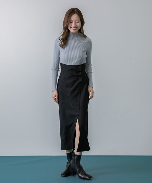 Balmain☆VIP価格ボタンディテール ハイライズ ミニスカート ボタン付きニットスカート - Women | BALMAIN