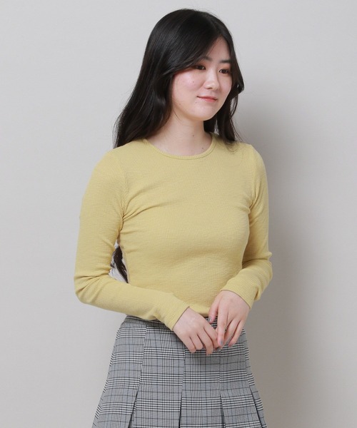 3.3 Field Trip （3.3フィールドトリップ）の「3.3 Field Trip／スリムフィットロングスリーブ  2978692（Tシャツ/カットソー・レディース・アイボリー/グリーン/イエロー/ブラック・FREE）」の18枚目の写真